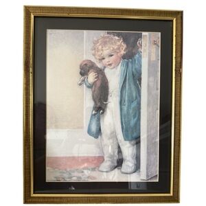 Vtg Bessie Pease Gutmann “Good Morning” Lithograph Print